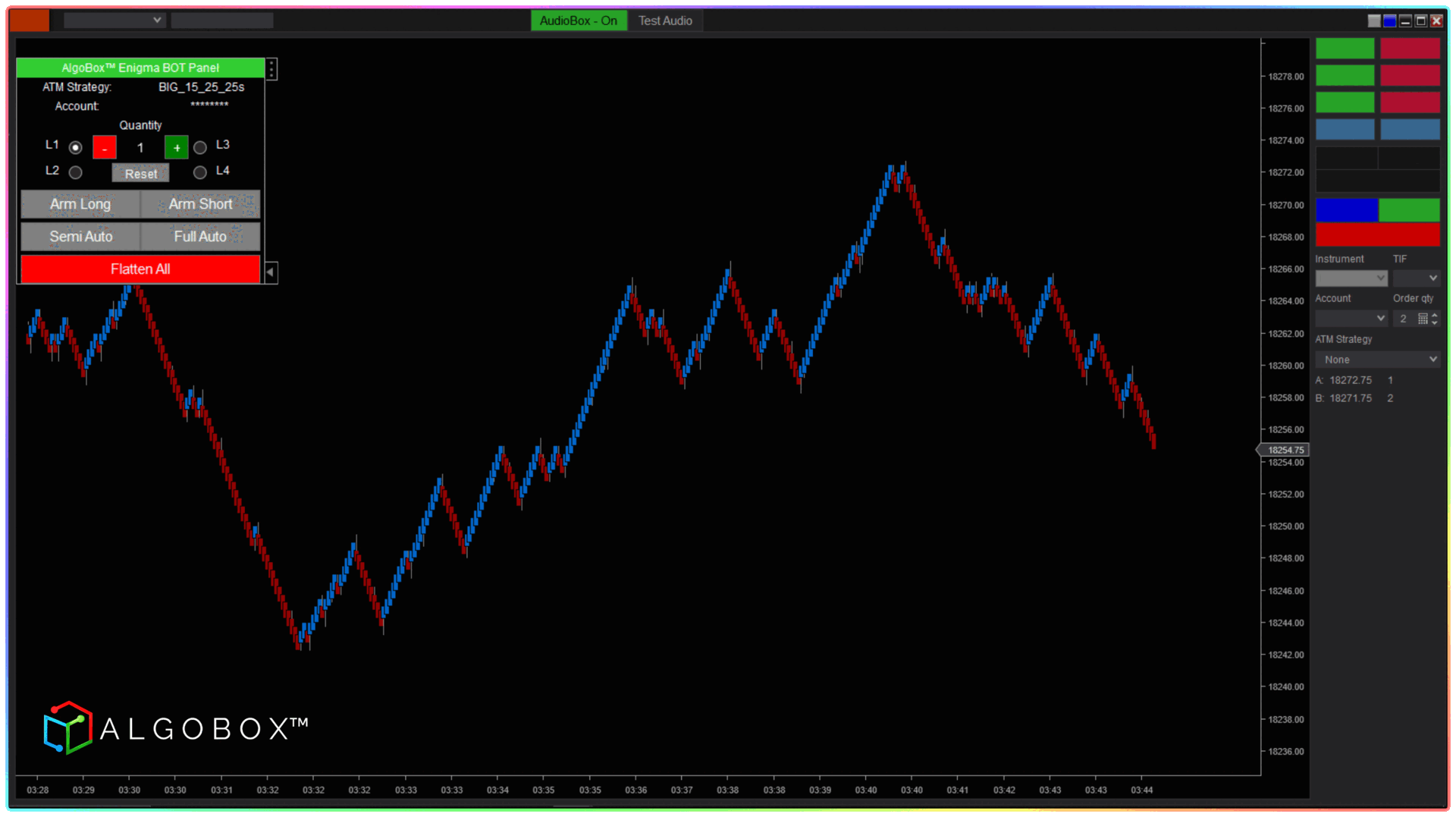 Live Enigma Bot automation from a recent session